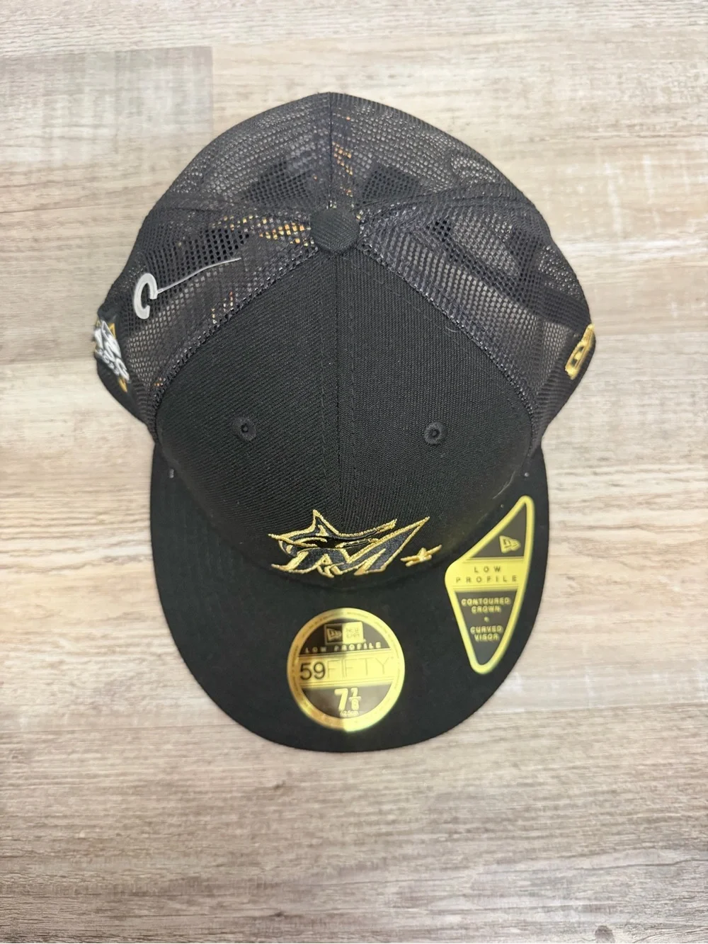 New Era Miami Marlins 2022 MLB ALL-STAR GAME Black Fitted Hat, size 7 7/8 NWT